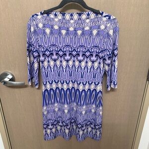 Donna Morgan Geometric sheath Purple Dress